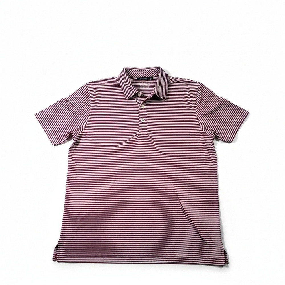 Vineyard Vines Polo Shirt Red White Stripe XL - Picture 5 of 8